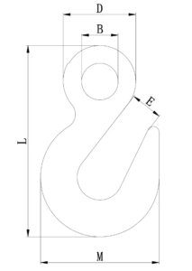 Løftekrog / Opkorter krog hejsekrog Specifikationer