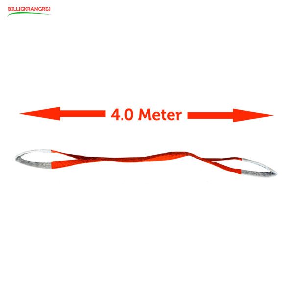 Løftestrop rød 4 meter 5 ton