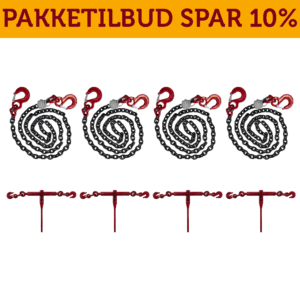 kædesurrings pakke 5 meter 4stk
